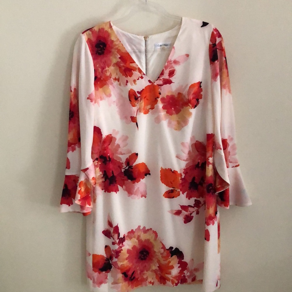 Calvin Klein Floral Midi Dress